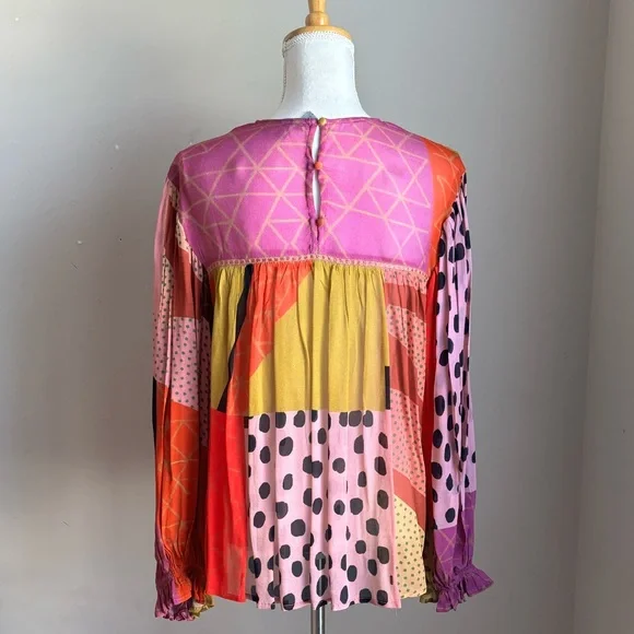 Anthropologie Bl-nk Miranda Peasant Blouse - Picture 3 of 7